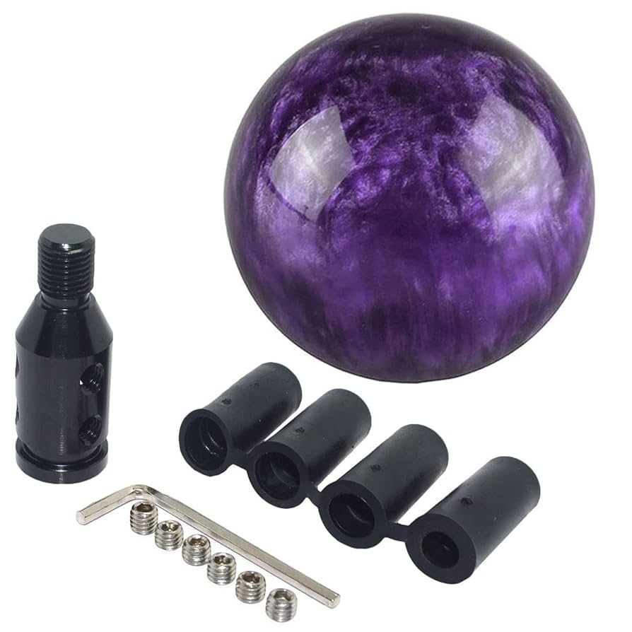 Amazon.com: Purple Nebula Cloud Round Ball Gear Shift Knobs